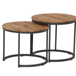 Siena Garden Beistelltischset Baros, ca. Ø50/H41-46 cm Best