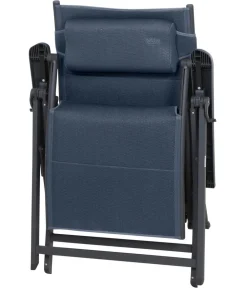Siena Garden Gartenstühle Metall|Relaxstühle - Camping Relaxstuhl XL Premium, blau