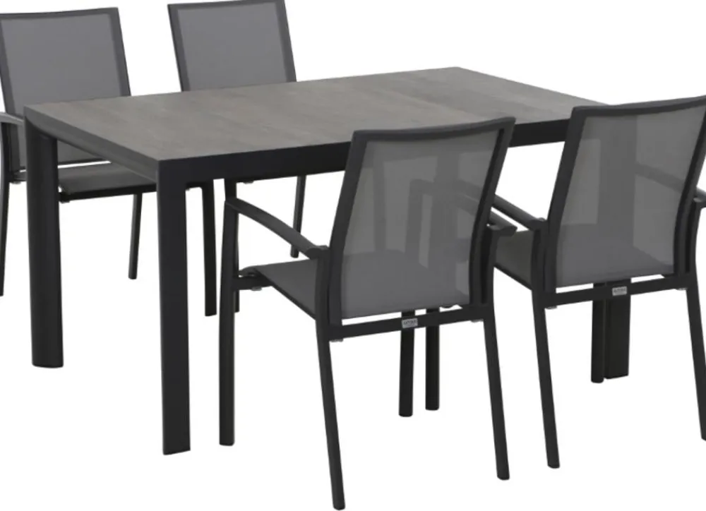 Siena Garden Dining-Tisch Silva Dunkelgrau Outlet