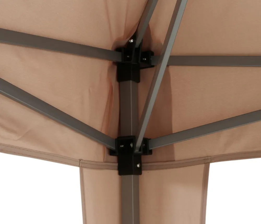 Siena Garden Faltpavillon Starter, ca. B300/H255/T300 cm Taupe New