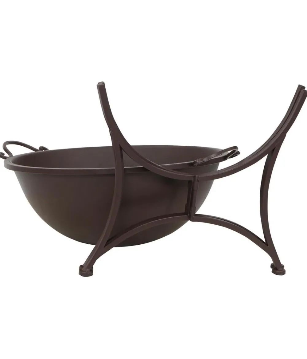 Siena Garden Feuerschale Antik, ca. B53,5/H48,5/T64,5 cm Dunkelbraun Hot