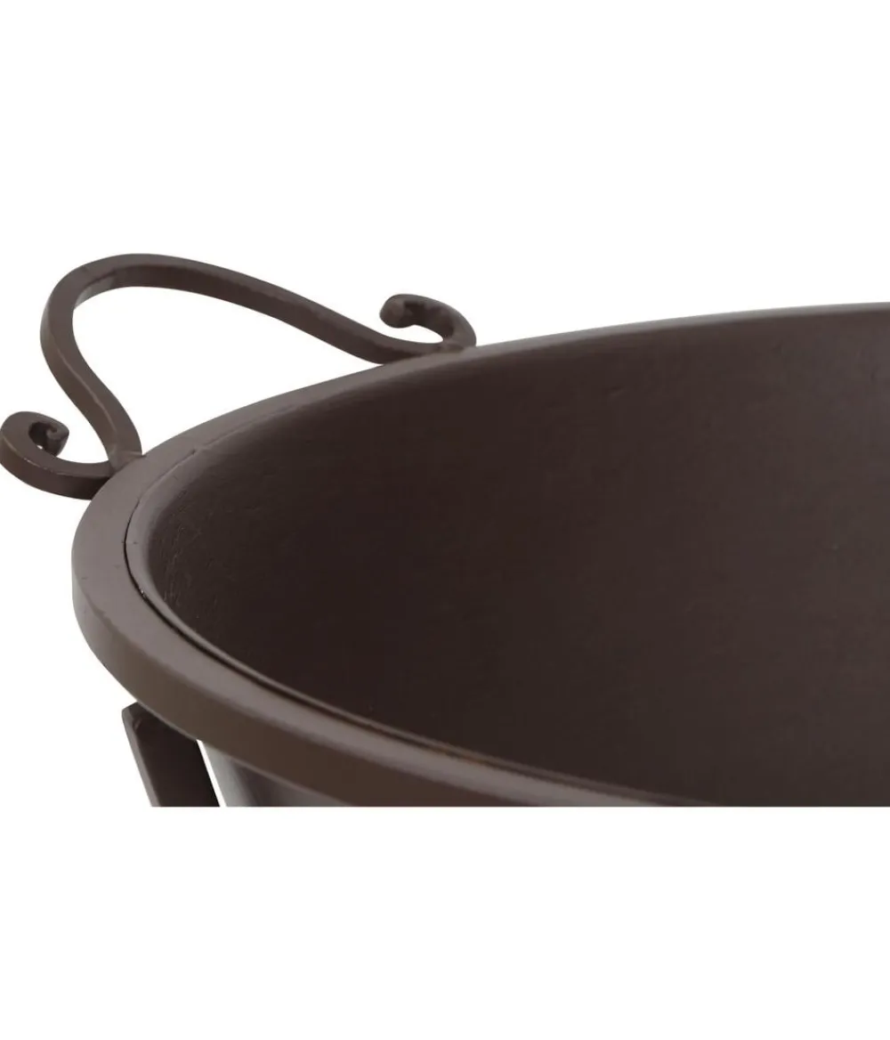 Siena Garden Feuerschale Antik, ca. B53,5/H48,5/T64,5 cm Dunkelbraun Hot