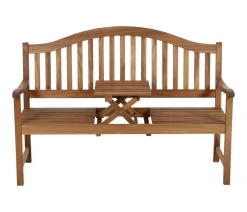Siena Garden 3-Sitzer Gartenbänke|Gartenbänke Holz - Gartenbank Pisa, 3-Sitzer Braun