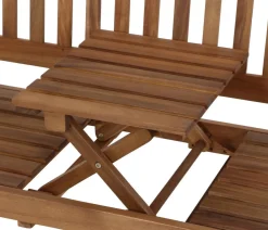 Siena Garden 3-Sitzer Gartenbänke|Gartenbänke Holz - Gartenbank Pisa, 3-Sitzer Braun