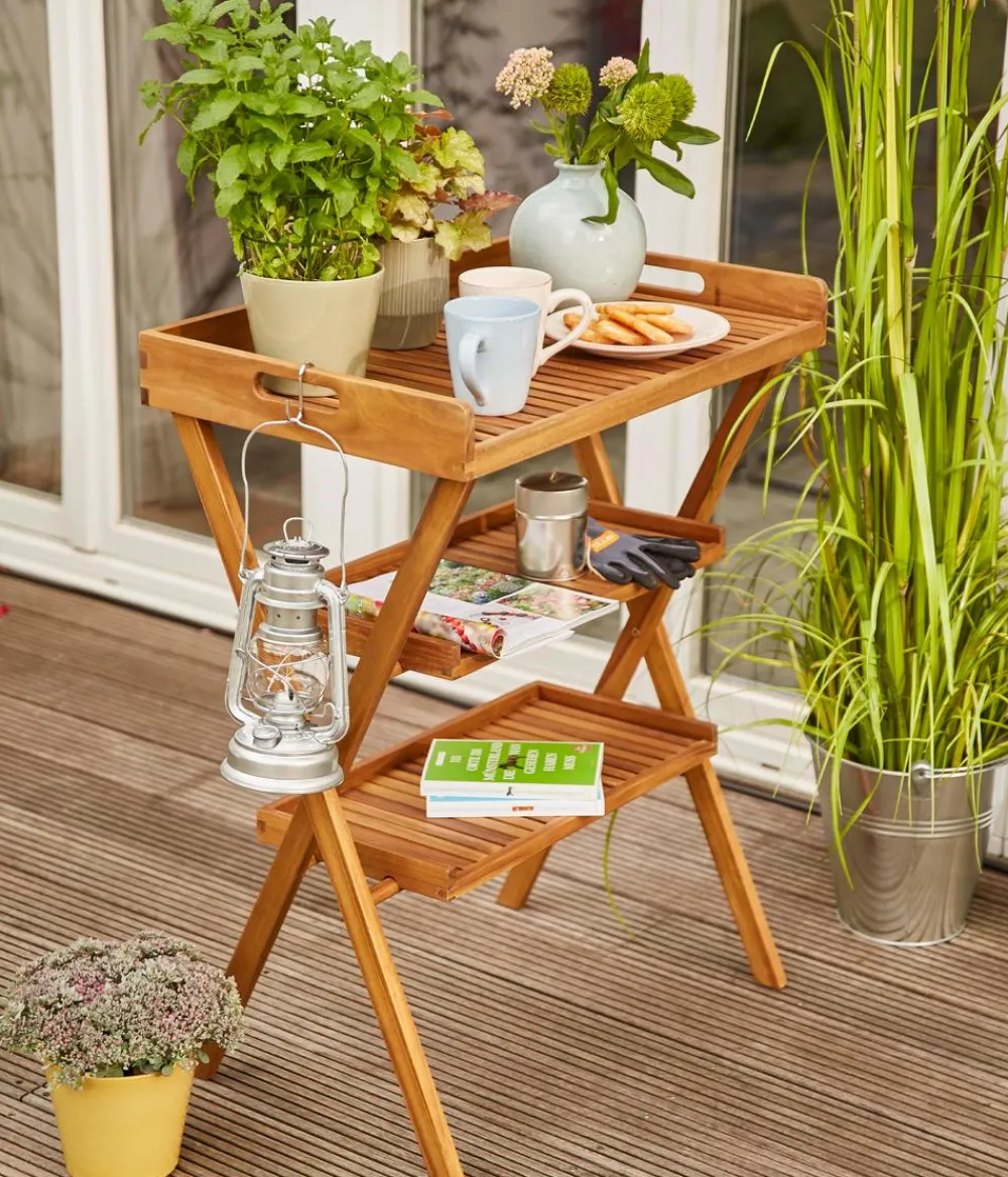Siena Garden Grilltablett Caruna, ca. B45/H91/T70 cm Braun