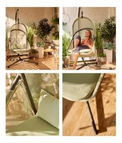Siena Garden Hängestühle & -Sessel - Hängesessel Yobaya Hellgrün