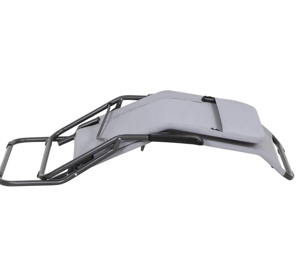 Siena Garden Kippliege Anco, ca. B56/H103,5/T175 cm Grau
