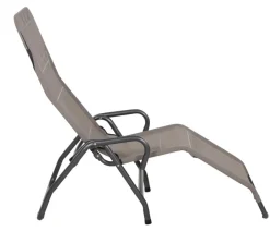 Siena Garden Klappliegen|Relaxliegen - Kippliege Bito, ca. B54/H118/T183 cm Taupe