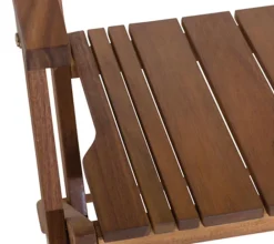 Siena Garden Klappstuhl Falun, mit Armlehnen Hellbraun Discount