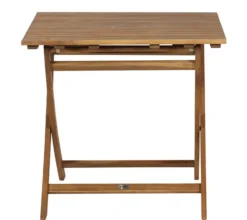 Siena Garden Klapptisch Falun, ca. B80/H74/T80 cm Hellbraun New