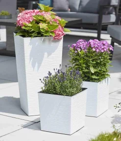 Siena Garden Blumentöpfe & Übertöpfe > Kunststoff-Säule ECO Nizza, konisch, ca. B30/H57/T30 cm