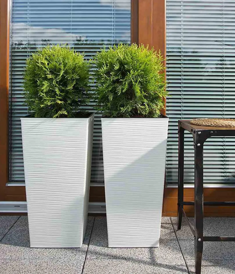 Siena Garden Blumentöpfe & Übertöpfe > Kunststoff-Säule ECO Nizza, konisch, ca. B30/H57/T30 cm