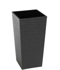Siena Garden Blumentöpfe & Übertöpfe - Kunststoff-Säule ECO Nizza, konisch, ca. B35/H68/T35 cm Grau