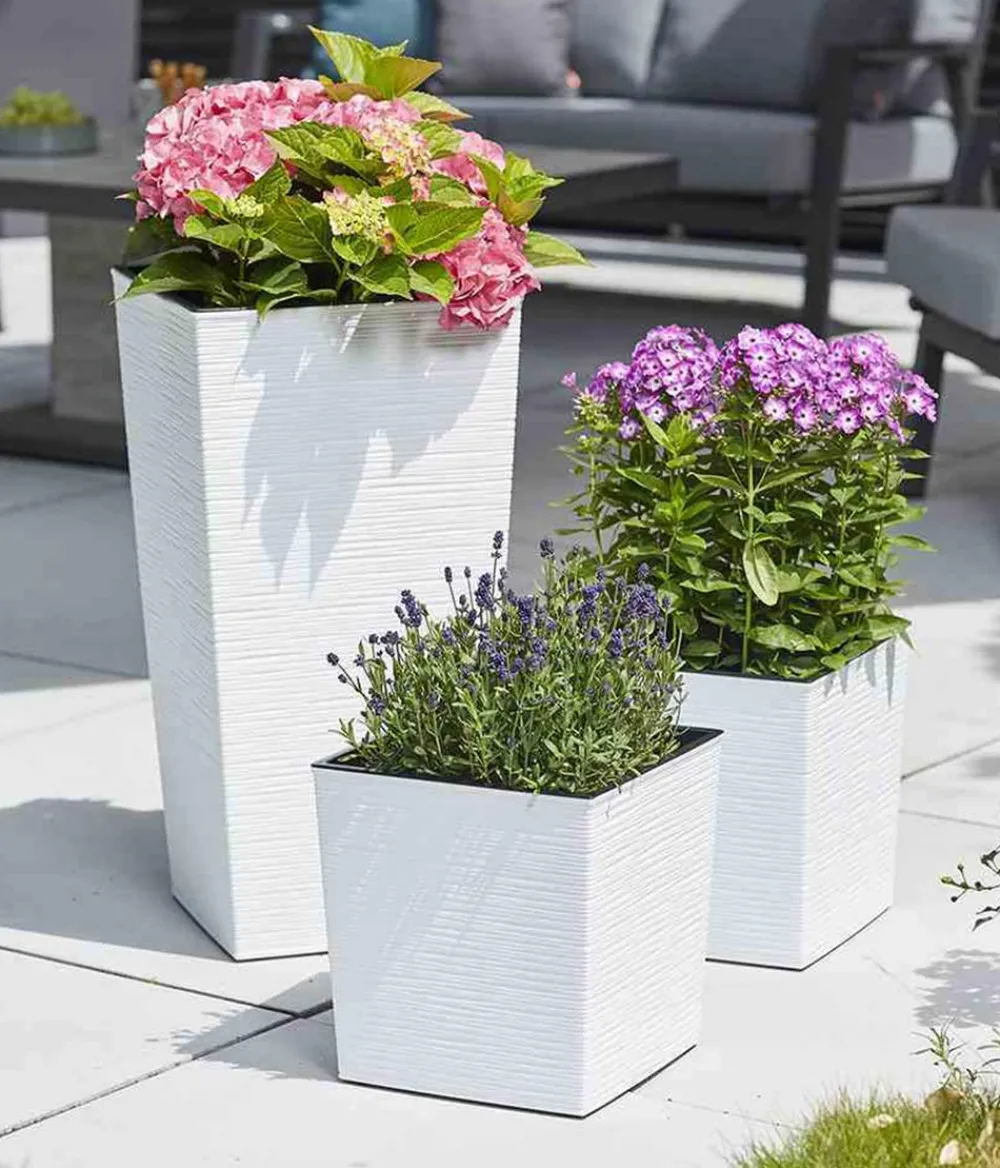 Siena Garden Blumentöpfe & Übertöpfe > Kunststoff-Säule Eco Nizza, konisch, ca. B40/H75/T40 cm