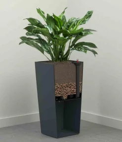 Siena Garden Kunststoff-Säule Eco Nizza, konisch, ca. B40/H75/T40 cm Grau Hot