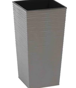 Siena Garden Blumentöpfe & Übertöpfe > Kunststoff-Topf ECO Nizza, konisch, , ca. B25/H46,5/T25 cm, 2er-Set