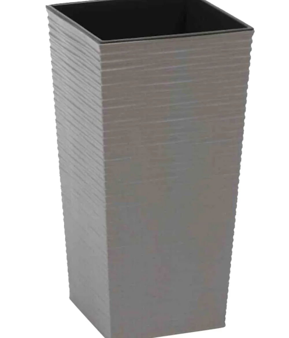 Siena Garden Vasen|Blumentöpfe & Übertöpfe > Kunststoff-Topf ECO Nizza, konisch, ca. B25/H46,5/T25 cm