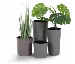 Siena Garden Vasen|Blumentöpfe & Übertöpfe > Kunststoff-Topf ECO Locon, konisch, ca. Ø30/H57 cm