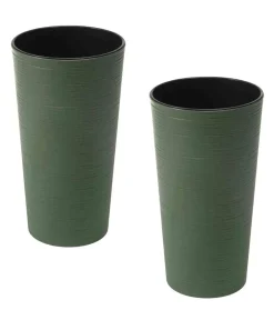 Siena Garden Vasen|Blumentöpfe & Übertöpfe > Kunststoff-Topf ECO Locon, konisch, , ca. Ø25/H46,5 cm, 2er-Set