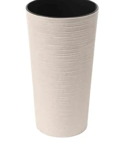 Siena Garden Kunststoff-Topf ECO Locon, konisch, ca. Ø30/H57 cm Weiß Hot