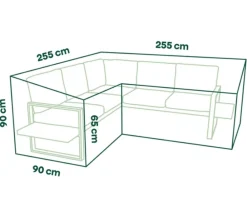 Siena Garden Schutzhüllen > Loungehülle, ca. B90/H255/T65 cm