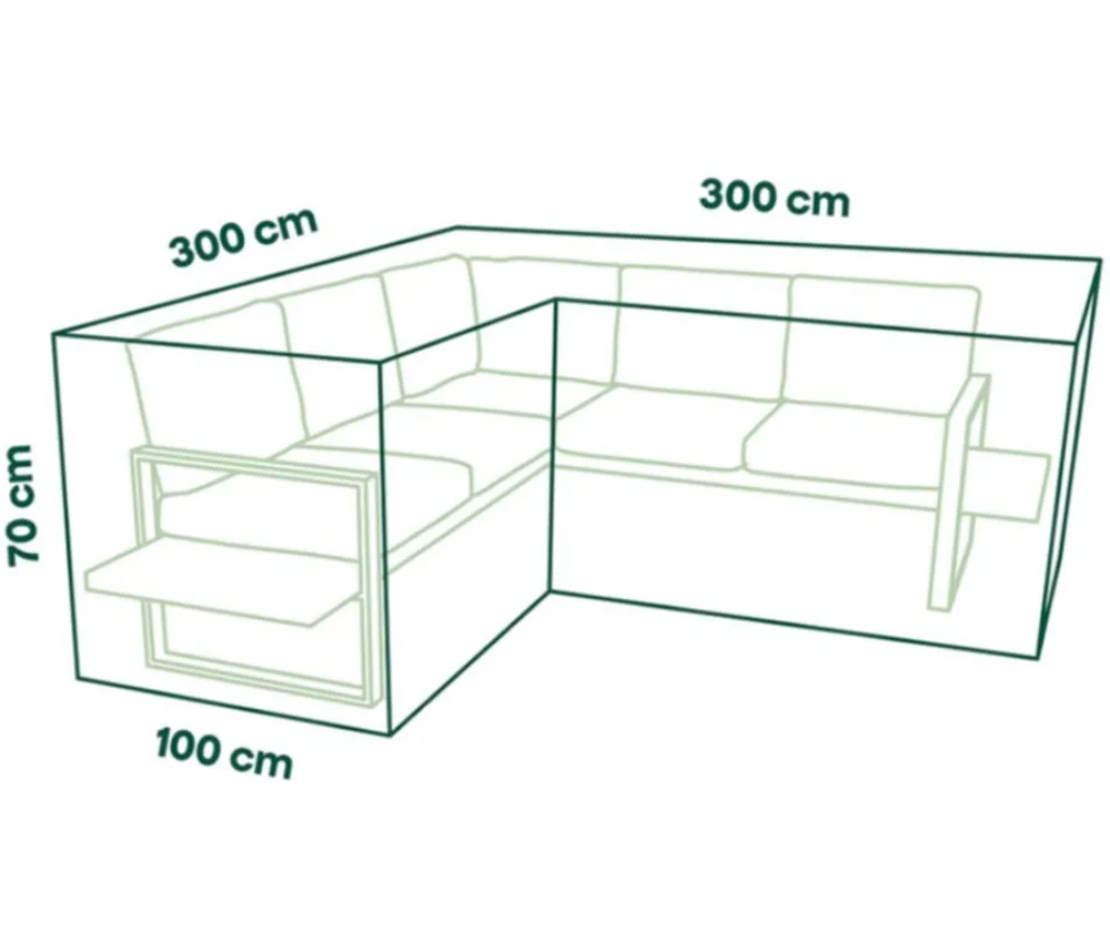 Siena Garden Schutzhüllen - Loungehülle, ca. B100/H300/T70 cm Beige