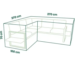 Siena Garden Schutzhüllen - Loungehülle, ca. B270/H270/T70 cm Beige