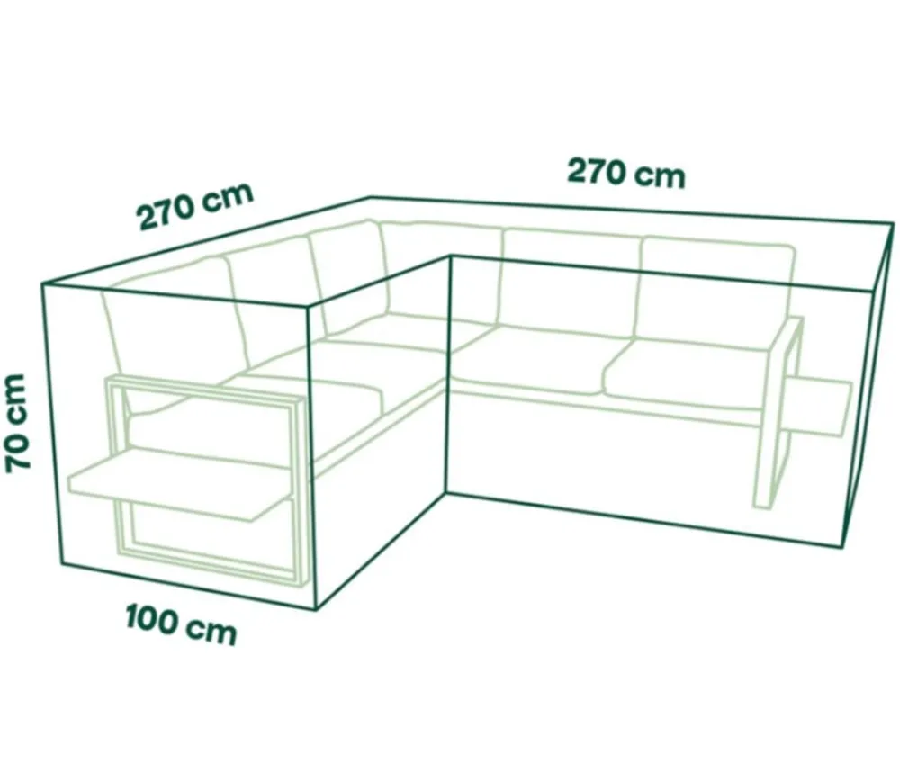 Siena Garden Schutzhüllen - Loungehülle, ca. B270/H270/T70 cm Beige