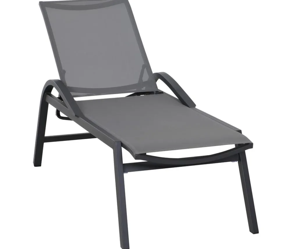 Siena Garden Rollliegen|Gartenliegen Aluminium > Rollliege Milos, ca. B68/H118/T200 cm