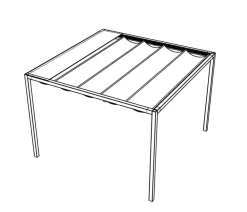 Siena Garden Schattenmanufaktur® Pergola Basis Libera, ca. B315/H217/T315 cm Anthrazit Sale