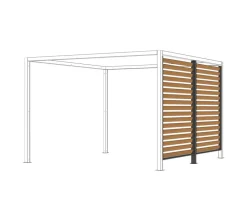 Siena Garden Pergolen > Schattenmanufaktur® Pergola Blende Holzoptik