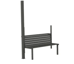 Siena Garden Schattenmanufaktur® Pergola-Zubehör Bank Anthrazit