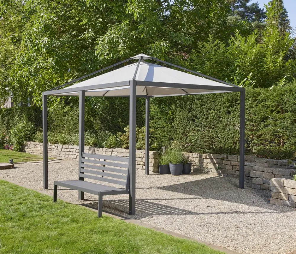 Siena Garden Schattenmanufaktur® Pergola-Zubehör Bank Anthrazit