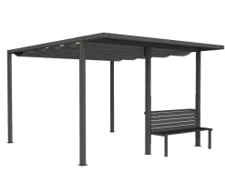 Siena Garden Schattenmanufaktur® Pergola-Zubehör Bank Anthrazit