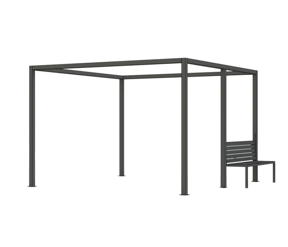 Siena Garden Schattenmanufaktur® Pergola-Zubehör Bank Anthrazit