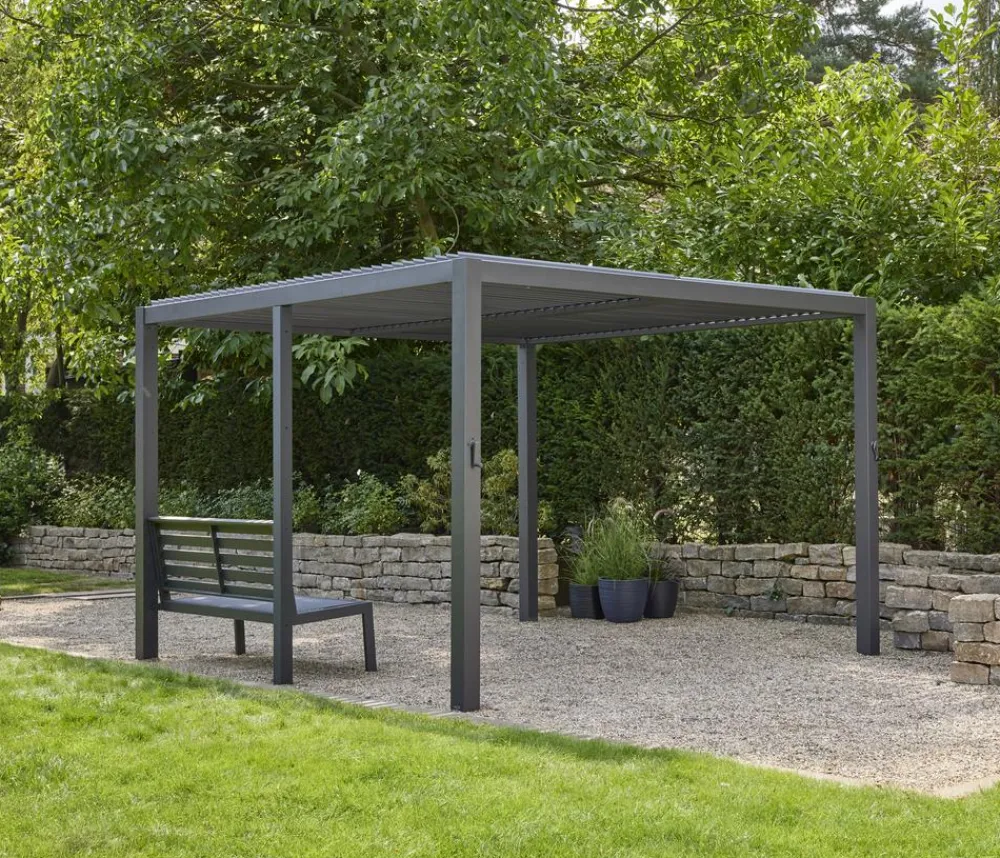 Siena Garden Schattenmanufaktur® Pergola-Zubehör Bank Anthrazit