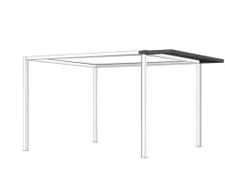 Siena Garden Pavillons > Schattenmanufaktur® Pergola Dacherweiterung für Pergola Libera und Comuna