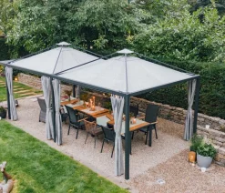 Siena Garden Pavillons - Schattenmanufaktur® Pergola-Extension Comuna Anthrazit