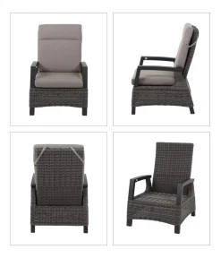 Siena Garden Gartenstühle Rattan|Garten- & Loungesessel - Sessel Corido, ca. B73/H101/T83 cm
