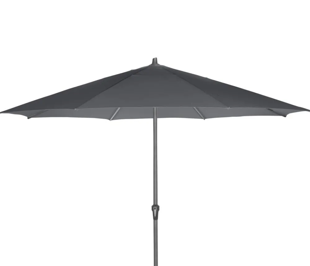 Siena Garden Sonnenschirm Avio, rund, ca. Ø350 cm Dunkelgrau Discount