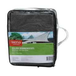 Siena Garden Sonnensegel Solino, dreieckig, ca. B360/T360 cm Grau Hot