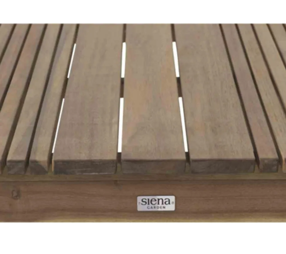 Siena Garden Garten-Esstische|Gartentische Holz - Tisch Falun, ca. B150/H74/T90 cm Hellbraun