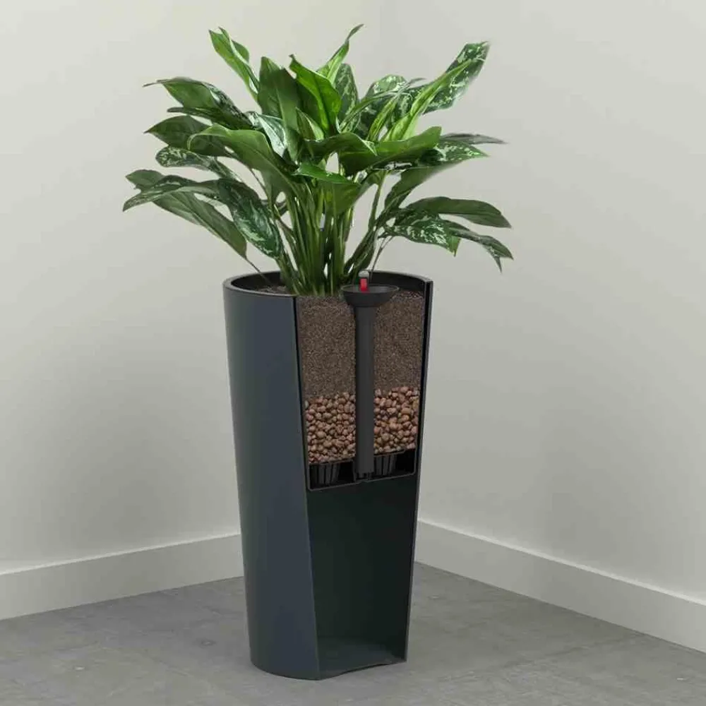 Siena Garden Topf-Bewässerungssystem, ca. Ø24 cm Schwarz Outlet