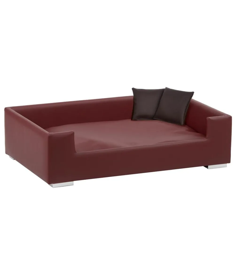 SILVIO design Mehr Hundeschlafplätze - Hundesofa Candy Dunkelrot