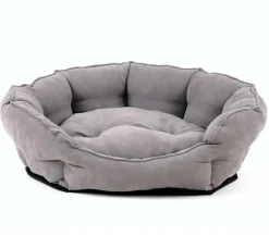 SILVIO design Hundeofa George, oval Hellgrau