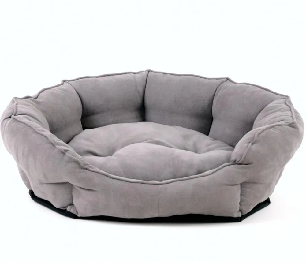 SILVIO design Hundeofa George, oval Hellgrau