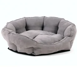 SILVIO design Hundeofa George, oval Hellgrau