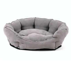 SILVIO design Hundebetten & Körbe|Katzenbetten & Katzenkissen - Hundeofa George, oval Hellgrau