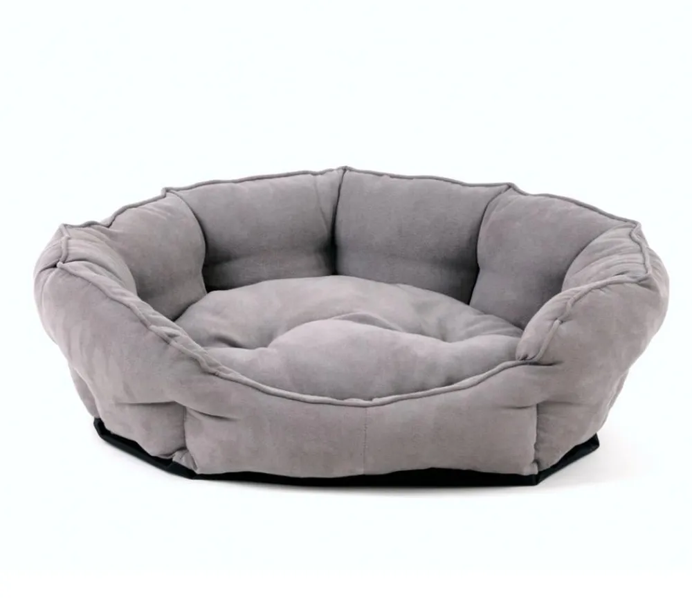 SILVIO design Hundebetten & Körbe|Katzenbetten & Katzenkissen - Hundeofa George, oval Hellgrau