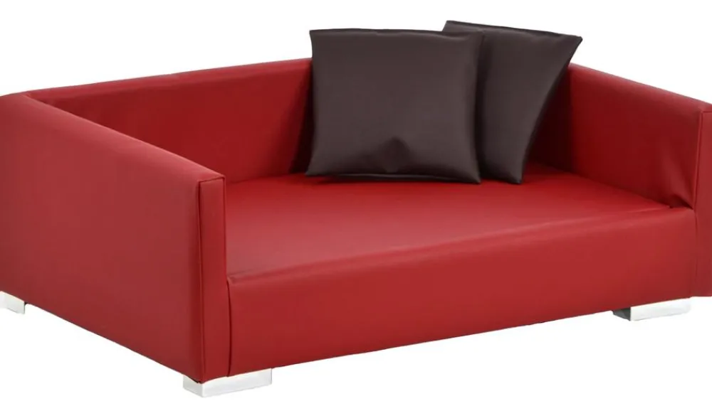 SILVIO design Mehr Hundeschlafplätze|Katzenbetten & Katzenkissen - Hundesofa ucky Rot